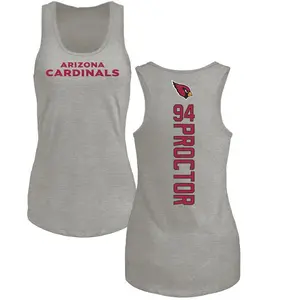 Women's Kaleb Proctor Arizona Cardinals Backer Tri-Blend Tank Top - Ash