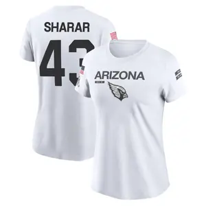 Women's Karson Sharar Arizona Cardinals White 2024 Salute to Service Legend Performance T-Shirt