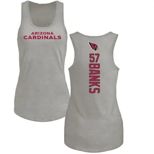 Women's Keshawn Banks Arizona Cardinals Backer Tri-Blend Tank Top - Ash