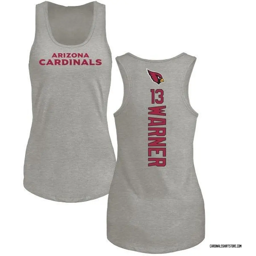 Women's Kurt Warner Arizona Cardinals Backer Tri-Blend Tank Top - Ash