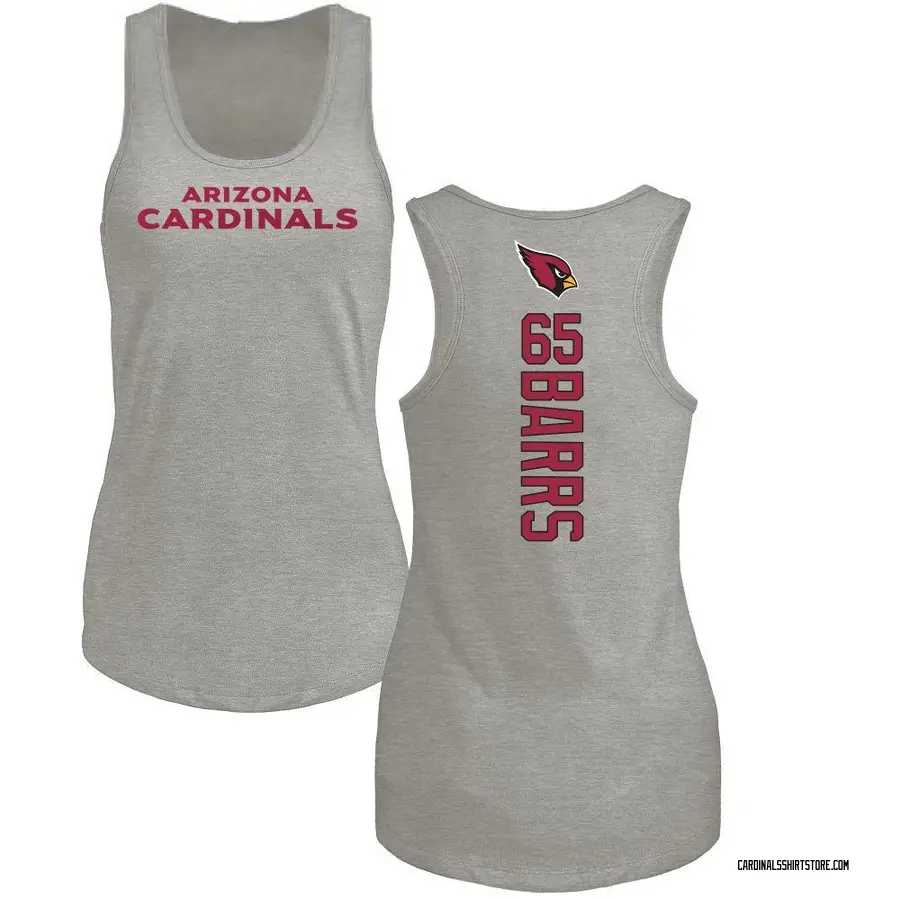 Women's Kyon Barrs Arizona Cardinals Backer Tri-Blend Tank Top - Ash