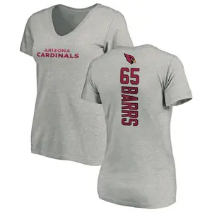 Women's Kyon Barrs Arizona Cardinals Backer V-Neck T-Shirt - Ash