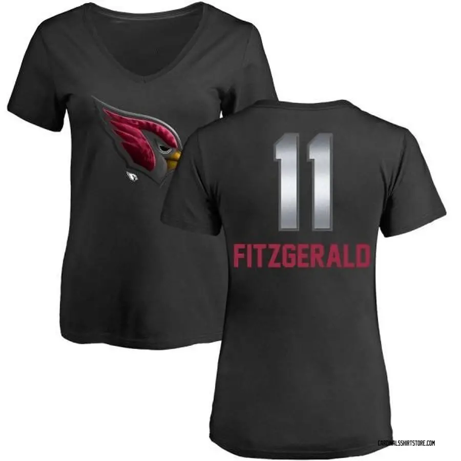 Women's Larry Fitzgerald Arizona Cardinals Midnight Mascot T-Shirt - Black