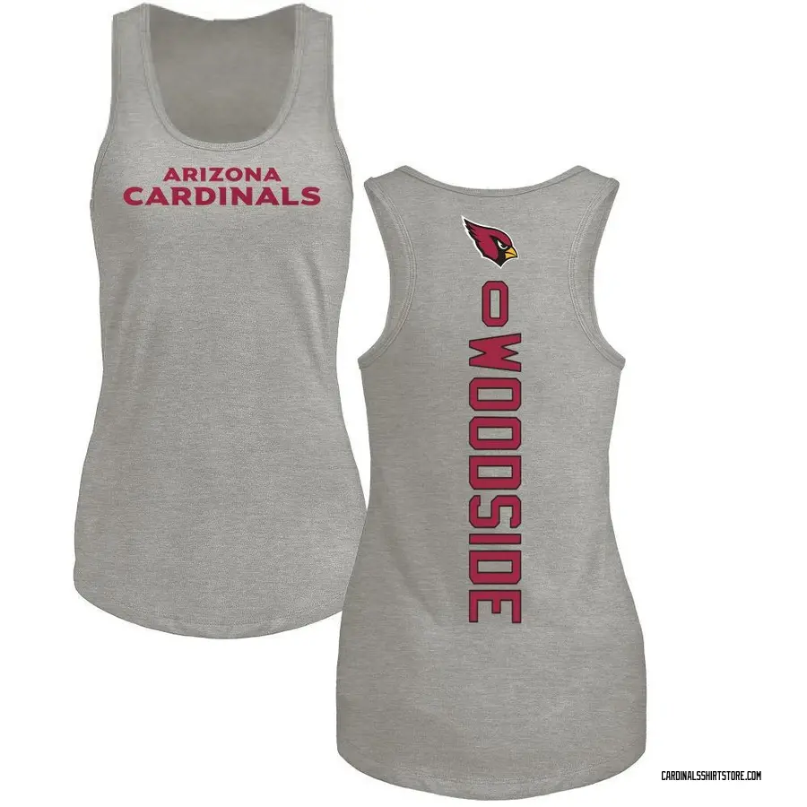 Women's Logan Woodside Arizona Cardinals Backer Tri-Blend Tank Top - Ash