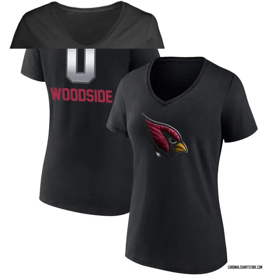 Women's Logan Woodside Arizona Cardinals Midnight Mascot T-Shirt - Black