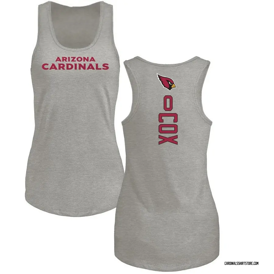 Women's Marques Cox Arizona Cardinals Backer Tri-Blend Tank Top - Ash