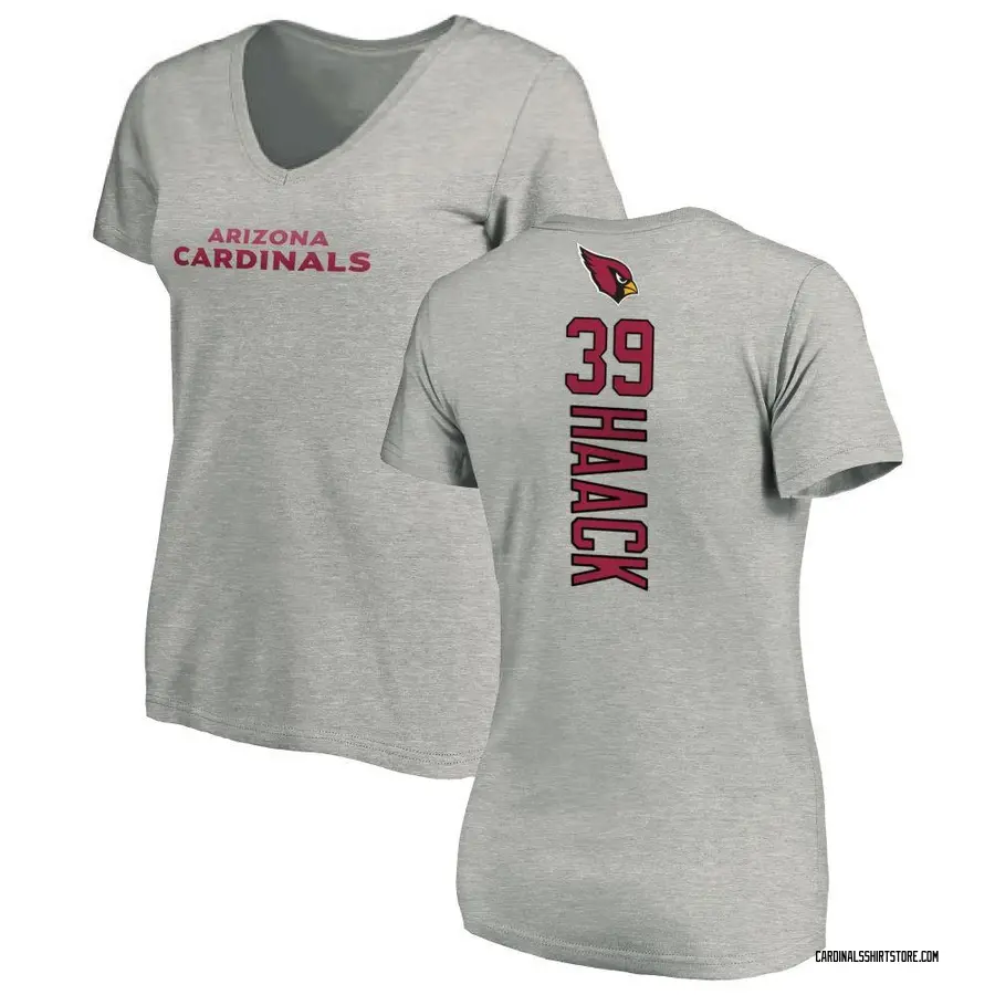 Women's Matt Haack Arizona Cardinals Backer V-Neck T-Shirt - Ash