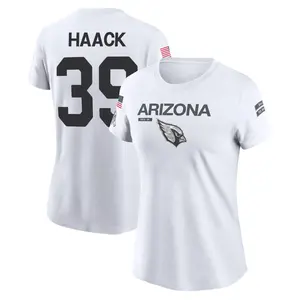 Women's Matt Haack Arizona Cardinals White 2024 Salute to Service Legend Performance T-Shirt