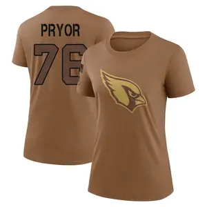 Women's Matt Pryor Arizona Cardinals Brown 2023 Salute To Service Legend Performance T-Shirt