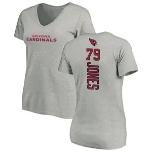Women's Matthew Jones Arizona Cardinals Backer V-Neck T-Shirt - Ash