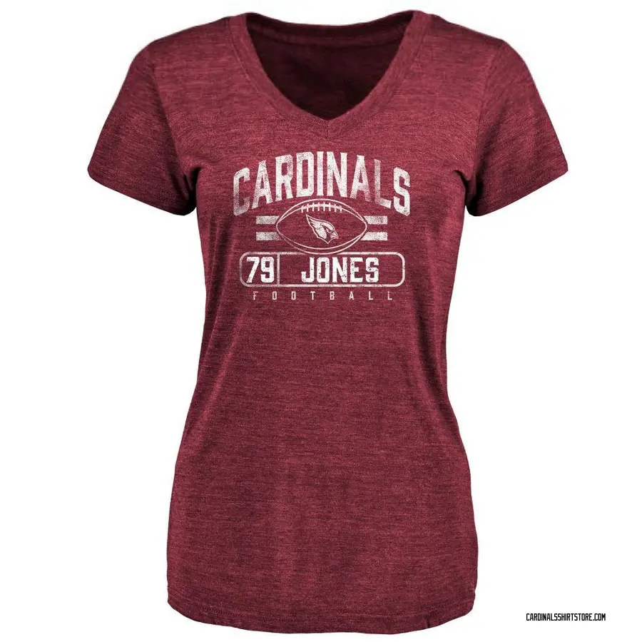 Women's Matthew Jones Arizona Cardinals Flanker Tri-Blend T-Shirt - Maroon