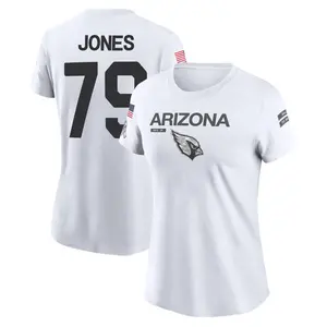 Women's Matthew Jones Arizona Cardinals White 2024 Salute to Service Legend Performance T-Shirt