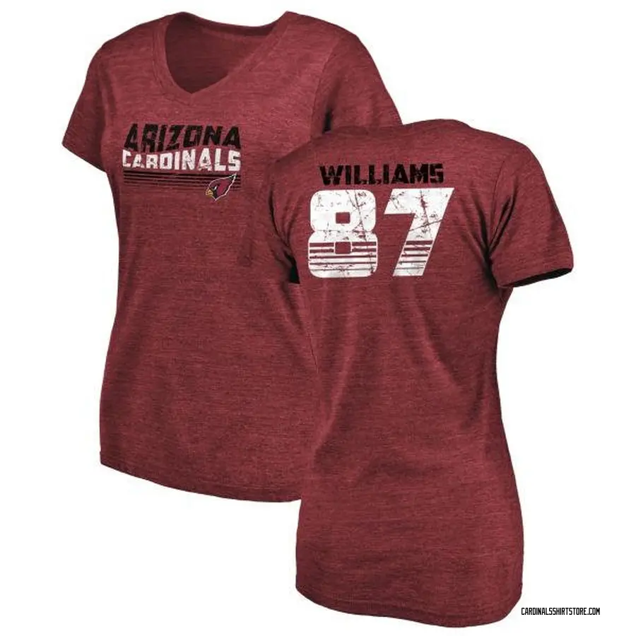 Women's Maxx Williams Arizona Cardinals Retro Tri-Blend V-Neck T-Shirt - Cardinal