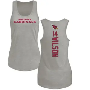Women's Michael Wilson Arizona Cardinals Backer Tri-Blend Tank Top - Ash