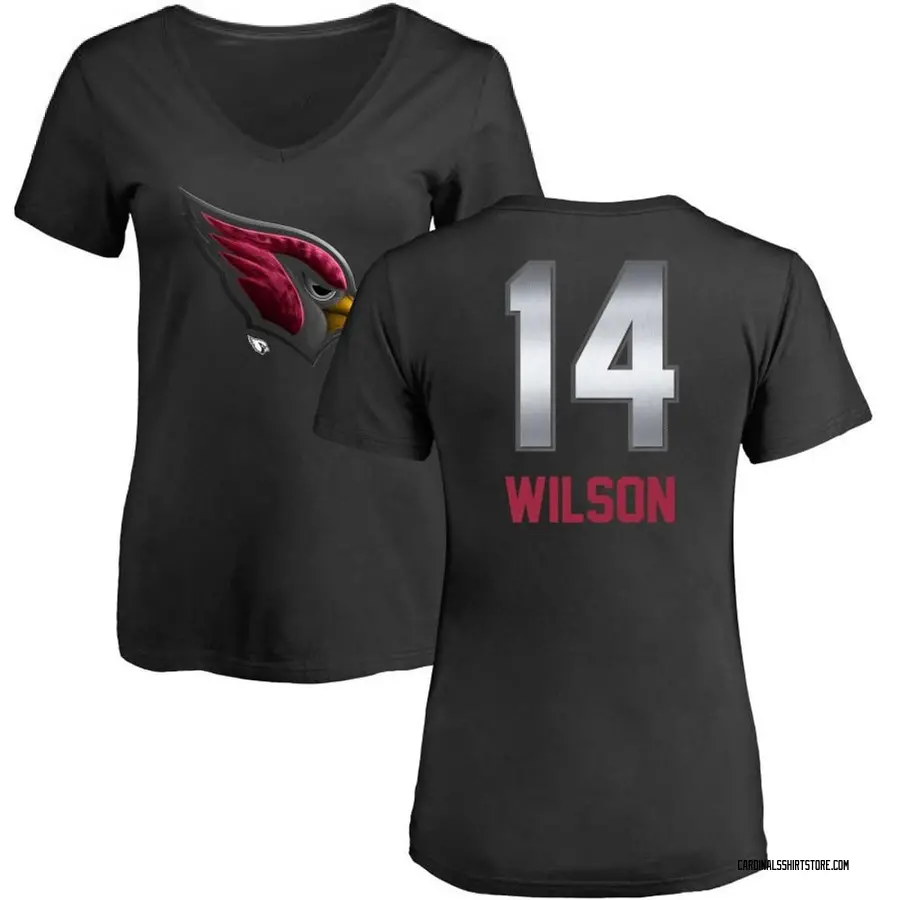 Women's Michael Wilson Arizona Cardinals Midnight Mascot T-Shirt - Black