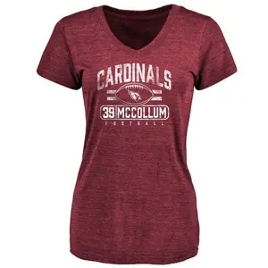 Women's Nate McCollum Arizona Cardinals Flanker Tri-Blend T-Shirt - Maroon