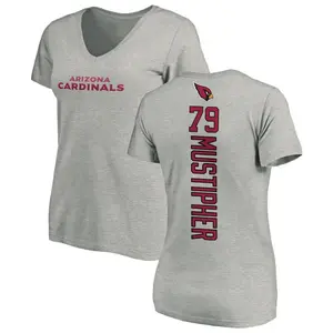 Women's PJ Mustipher Arizona Cardinals Backer V-Neck T-Shirt - Ash