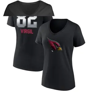 Women's Reggie Virgil Arizona Cardinals Midnight Mascot T-Shirt - Black