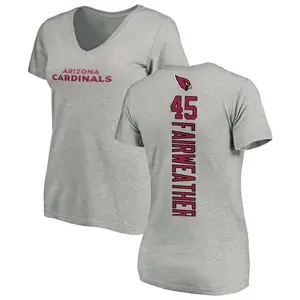 Women's Rivaldo Fairweather Arizona Cardinals Backer V-Neck T-Shirt - Ash