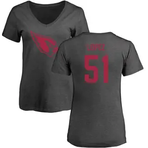 Women's Roy Lopez Arizona Cardinals One Color T-Shirt - Ash