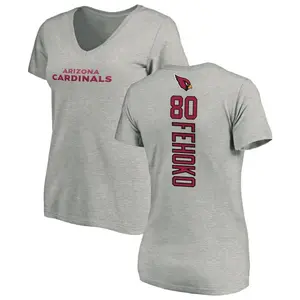 Women's Simi Fehoko Arizona Cardinals Backer V-Neck T-Shirt - Ash