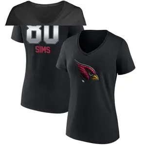 Women's Steven Sims Arizona Cardinals Midnight Mascot T-Shirt - Black
