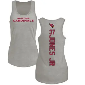 Women's Tony Jones Jr. Arizona Cardinals Backer Tri-Blend Tank Top - Ash