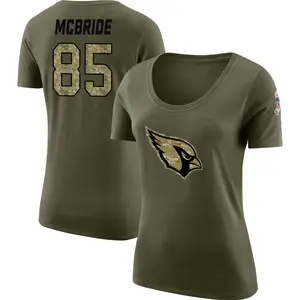 Women's Trey McBride Arizona Cardinals Salute to Service Olive Legend Scoop Neck T-Shirt