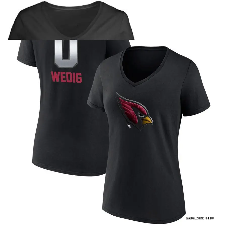 Women's Trey Wedig Arizona Cardinals Midnight Mascot T-Shirt - Black