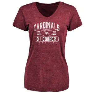 Women's Tyler Cooper Arizona Cardinals Flanker Tri-Blend T-Shirt - Maroon