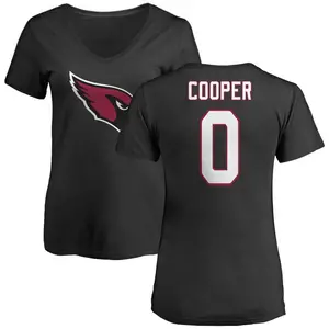 Women's Tyler Cooper Arizona Cardinals Name & Number Logo Slim Fit T-Shirt - Black