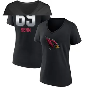 Women's Valentin Senn Arizona Cardinals Midnight Mascot T-Shirt - Black