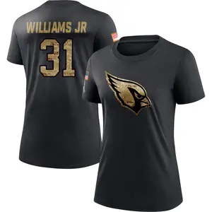 Women's Wydett Williams Jr. Arizona Cardinals Black 2020 Salute To Service Performance T-Shirt