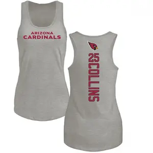Women's Zaven Collins Arizona Cardinals Backer Tri-Blend Tank Top - Ash