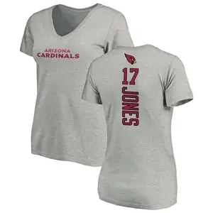 Women's Zay Jones Arizona Cardinals Backer V-Neck T-Shirt - Ash