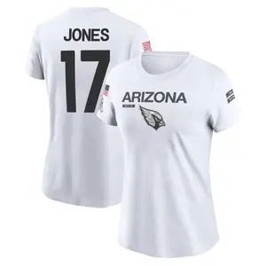 Women's Zay Jones Arizona Cardinals White 2024 Salute to Service Legend Performance T-Shirt