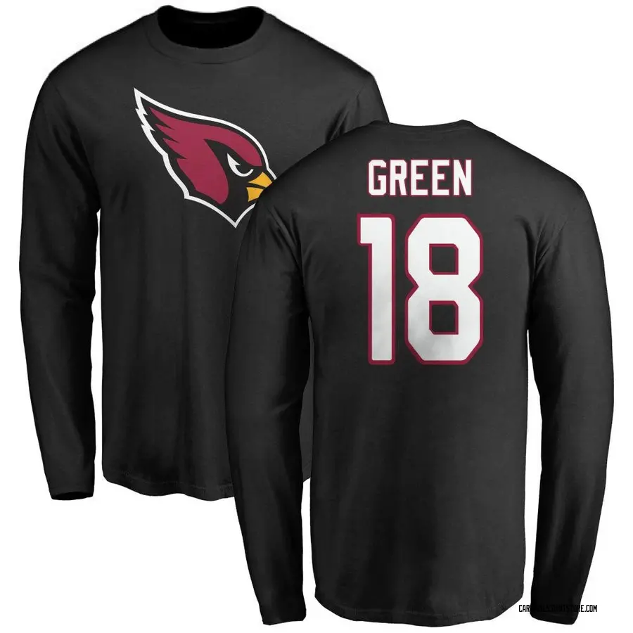 Youth A.J. Green Arizona Cardinals Name & Number Logo Long Sleeve T-Shirt - Black