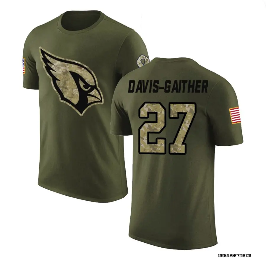 Youth Akeem Davis-Gaither Arizona Cardinals Olive Salute to Service Legend T-Shirt