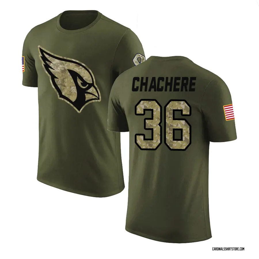 Youth Andre Chachere Arizona Cardinals Olive Salute to Service Legend T-Shirt