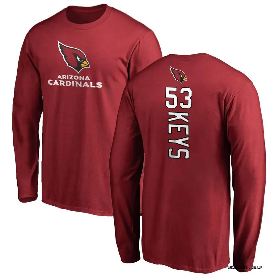 Youth Austin Keys Arizona Cardinals Backer Long Sleeve T-Shirt - Maroon