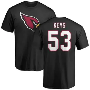 Youth Austin Keys Arizona Cardinals Name & Number Logo T-Shirt - Black