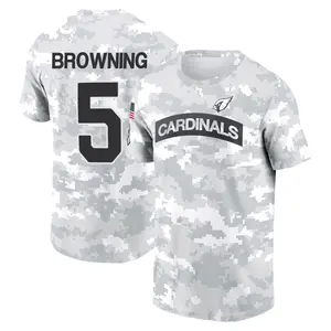 Youth Baron Browning Arizona Cardinals Arctic Camo 2024 Salute to Service Performance T-Shirt