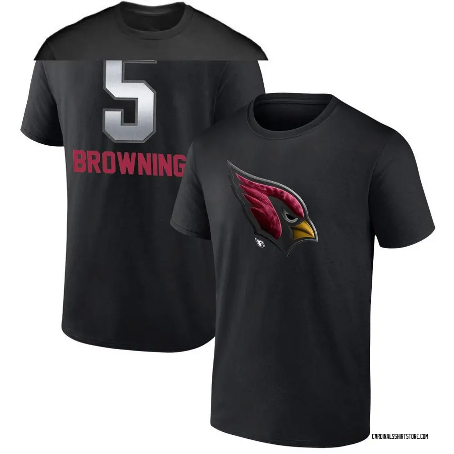 Youth Baron Browning Arizona Cardinals Midnight Mascot T-Shirt - Black