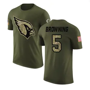 Youth Baron Browning Arizona Cardinals Olive Salute to Service Legend T-Shirt