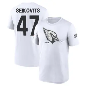 Youth Bernhard Seikovits Arizona Cardinals White 2024 Salute to Service Legend Performance T-Shirt