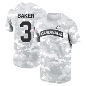 Youth Budda Baker Arizona Cardinals Arctic Camo 2024 Salute to Service Performance T-Shirt