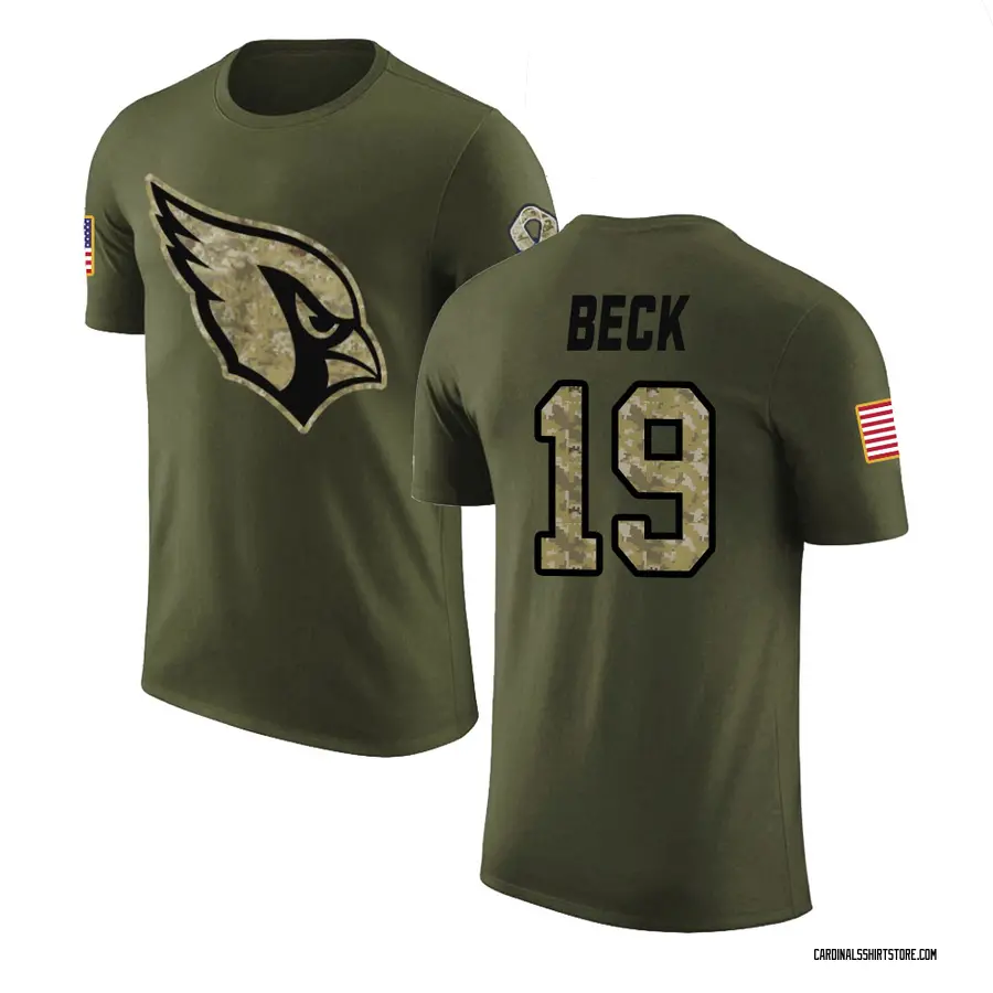 Youth Carson Beck Arizona Cardinals Olive Salute to Service Legend T-Shirt