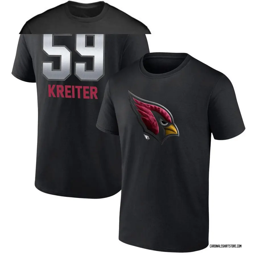 Youth Casey Kreiter Arizona Cardinals Midnight Mascot T-Shirt - Black