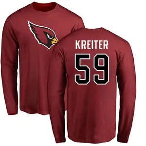 Youth Casey Kreiter Arizona Cardinals Name & Number Logo Long Sleeve T-Shirt - Maroon