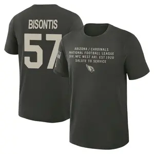 Youth Chase Bisontis Arizona Cardinals Dark/Green 2025 Salute to Service Sideline Slub T-Shirt